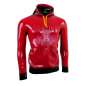 Mobile Preview: HOODIE "SURFING TIKI" Latex Laser Edition rot schwarz